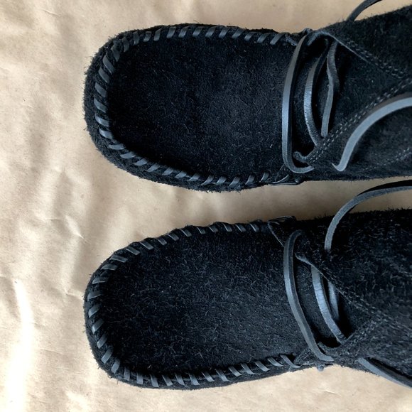 ISABEL MARANT ÉTOILE BLACK SUEDE MOCCASINS FLAVIE BOOTS 38 FR - Picture 11 of 11